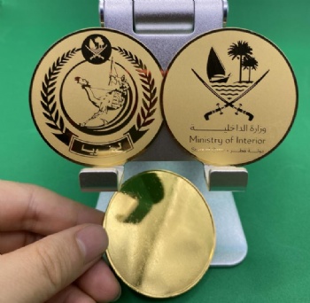 Custom medal,  etching badge