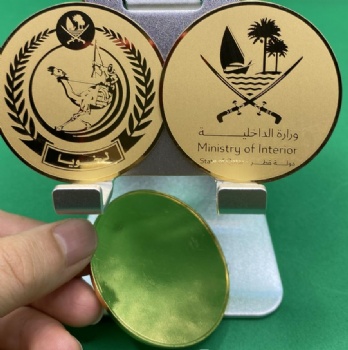 Custom medal,  etching badge