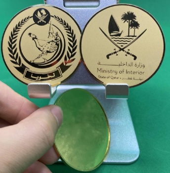 Custom medal,  etching badge